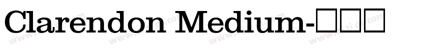 Clarendon Medium字体转换